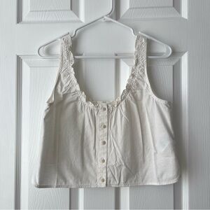 Madewell Cropped Tank - Cream